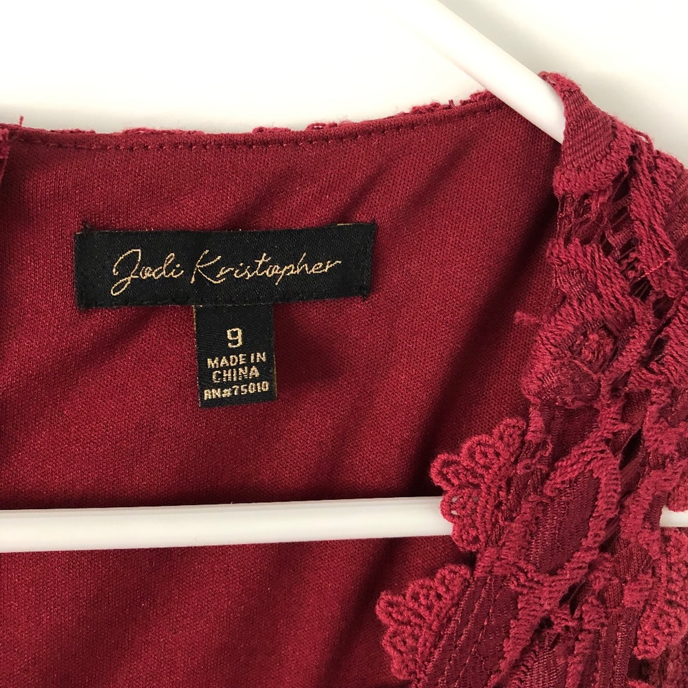 Jodi Kristopher A-line Lace Dress - Picture 2 of 3